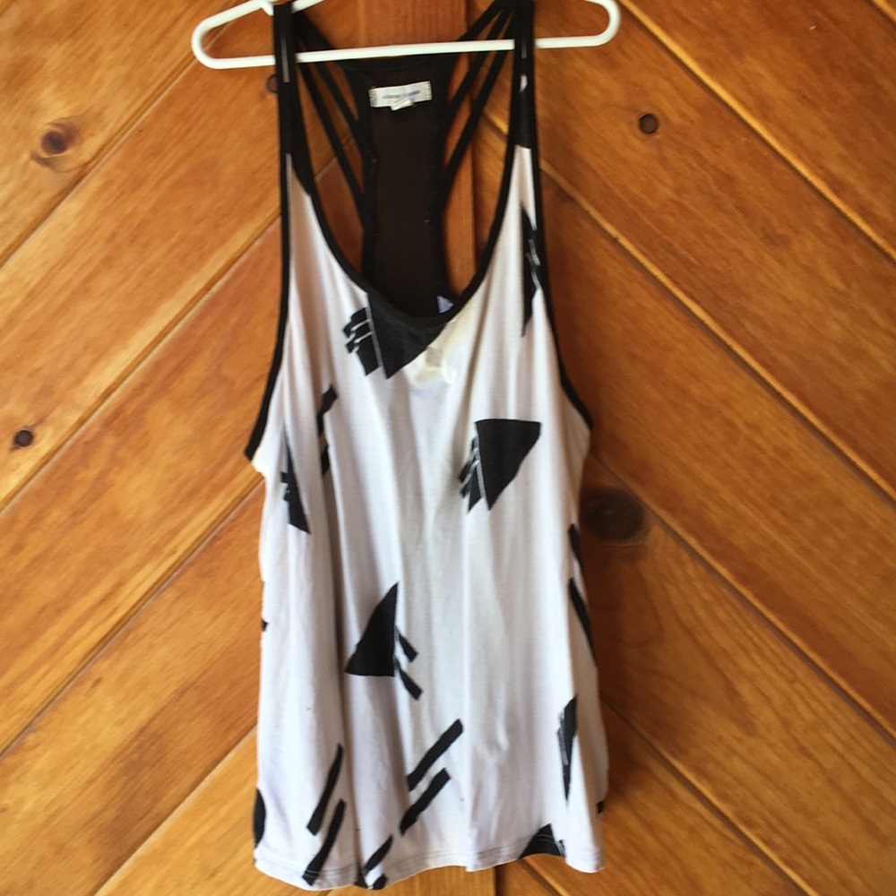 Strappy Graphic Print Tank Top